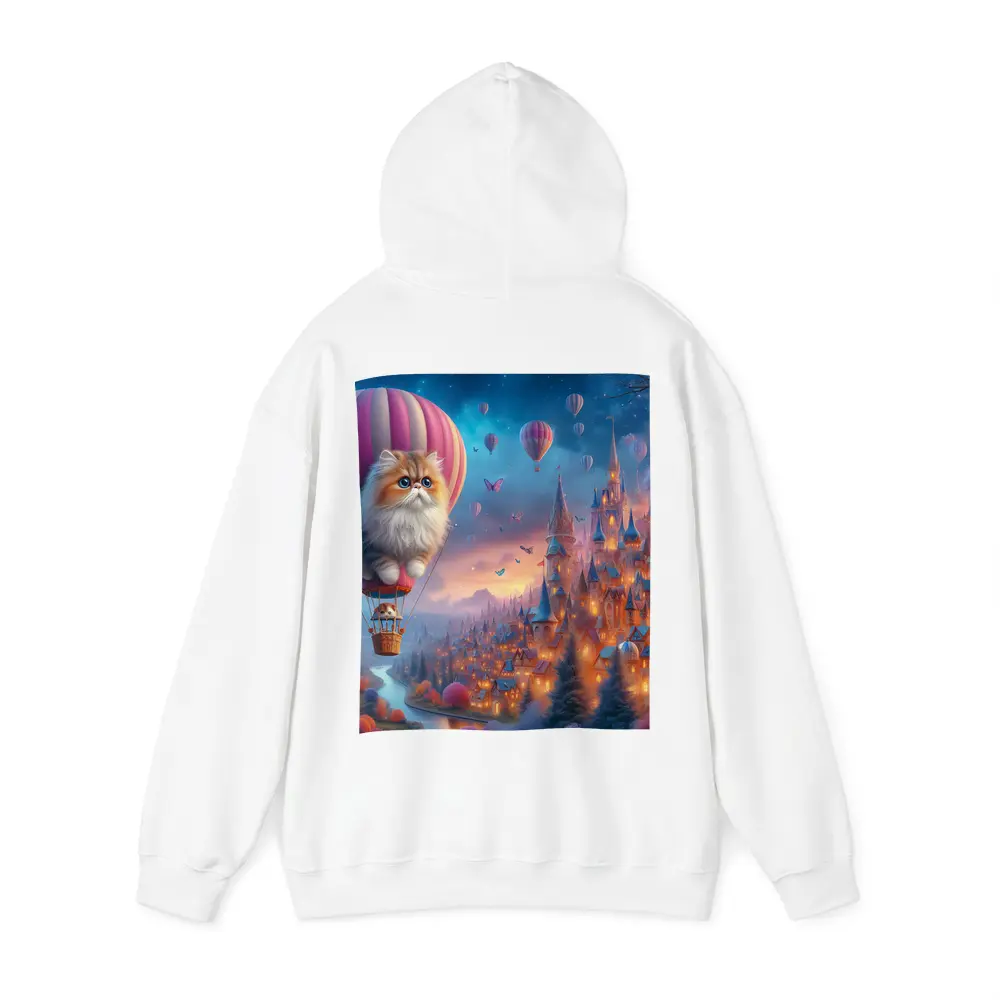 Persian Cat Hot Air Balloon Fantasy Castle – Hoodies
