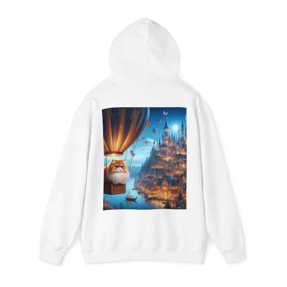 Persian Cat Hot Air Balloon Fantasy Castle – Hoodies