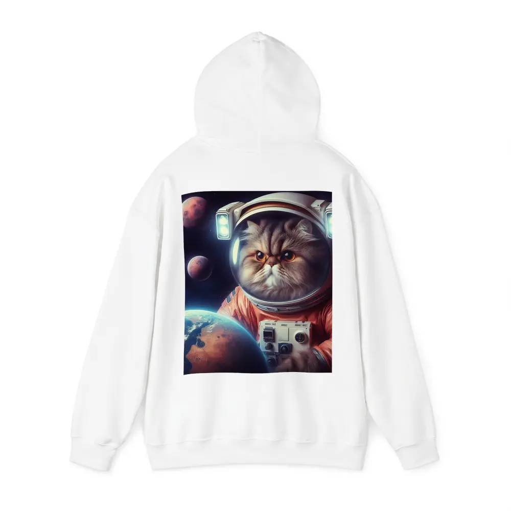 Persian Cat Astronaut Floating In Space – Hoodies