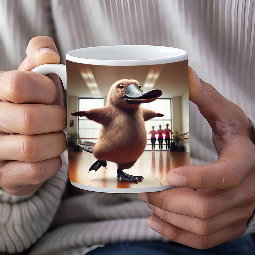 Platypus Dancing In Ballet Studio – Mugs