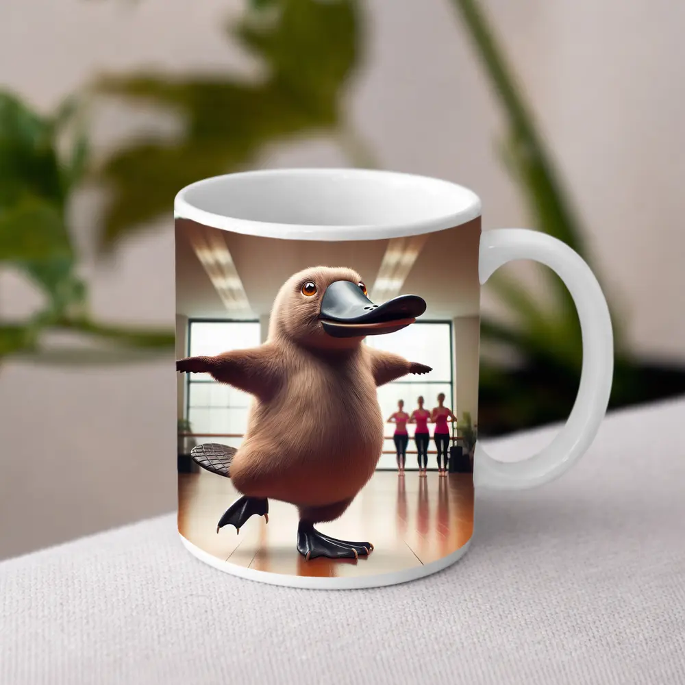 Platypus Dancing In Ballet Studio – Mugs