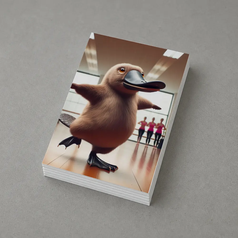 Platypus Dancing In Ballet Studio – Postcards