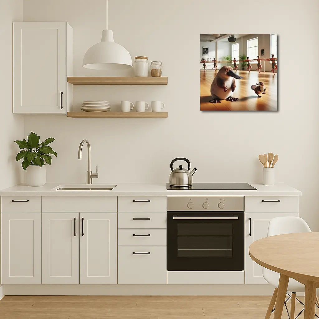 Platypus Duo In Ballet Dance Studio – Wall Art