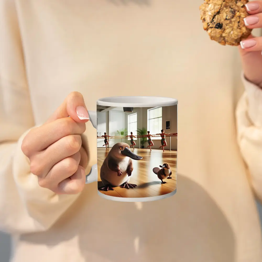 Platypus Duo In Ballet Dance Studio – Mugs