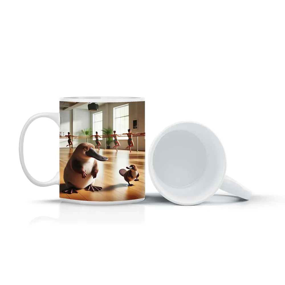 Platypus Duo In Ballet Dance Studio – Mugs