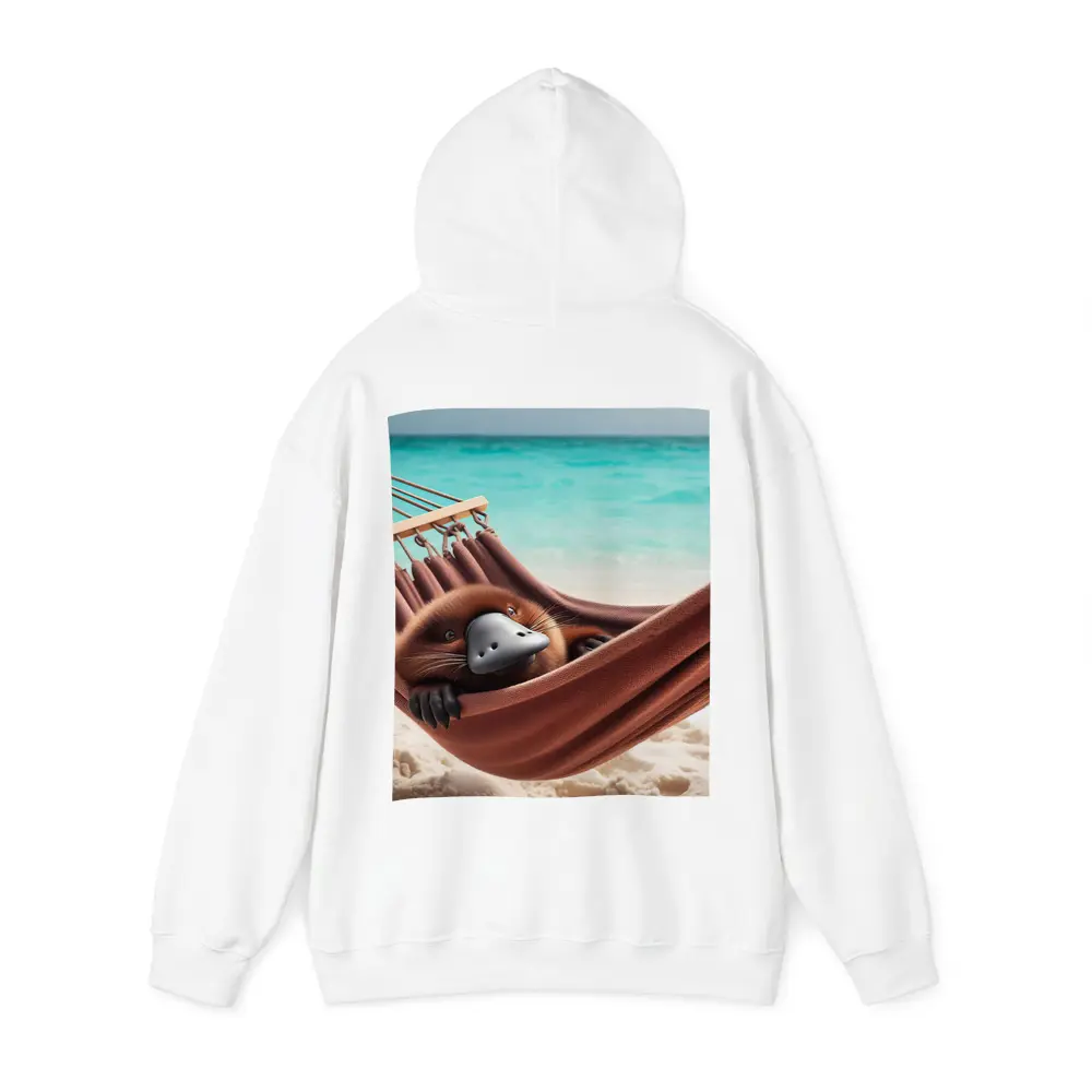 Platypus Relaxing In Beach Hammock – Hoodies