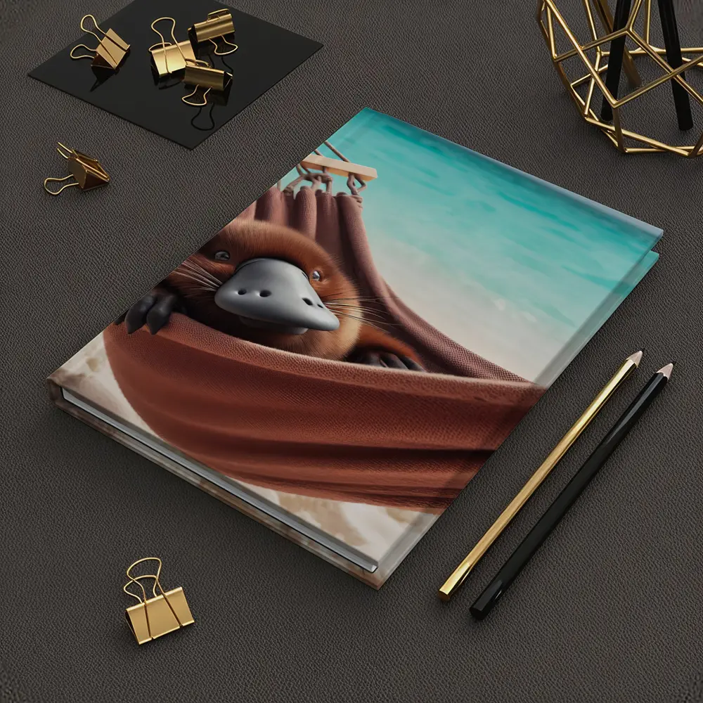 Platypus Relaxing In Beach Hammock – Notebooks