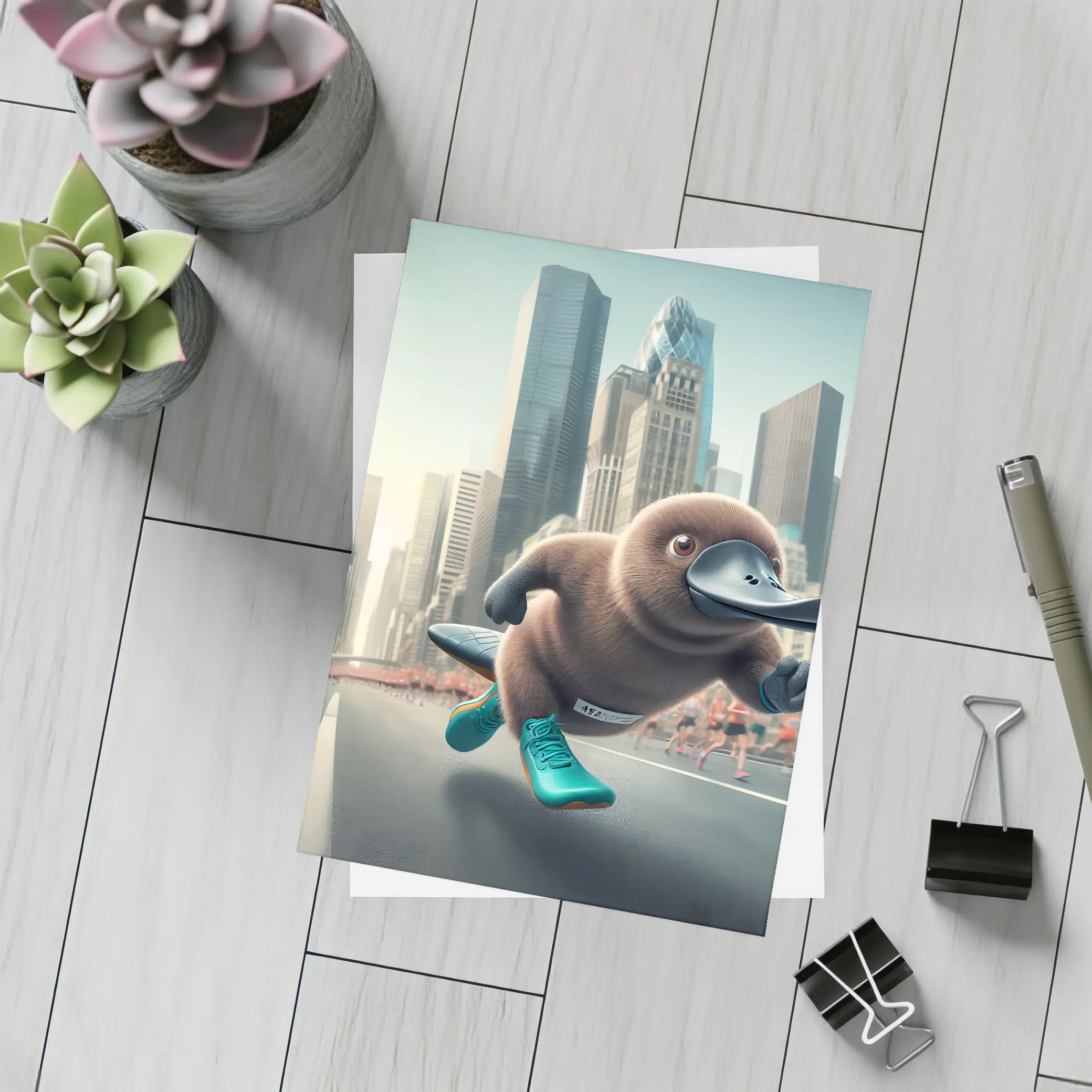 Platypus Running City Marathon Street Race – Postcards