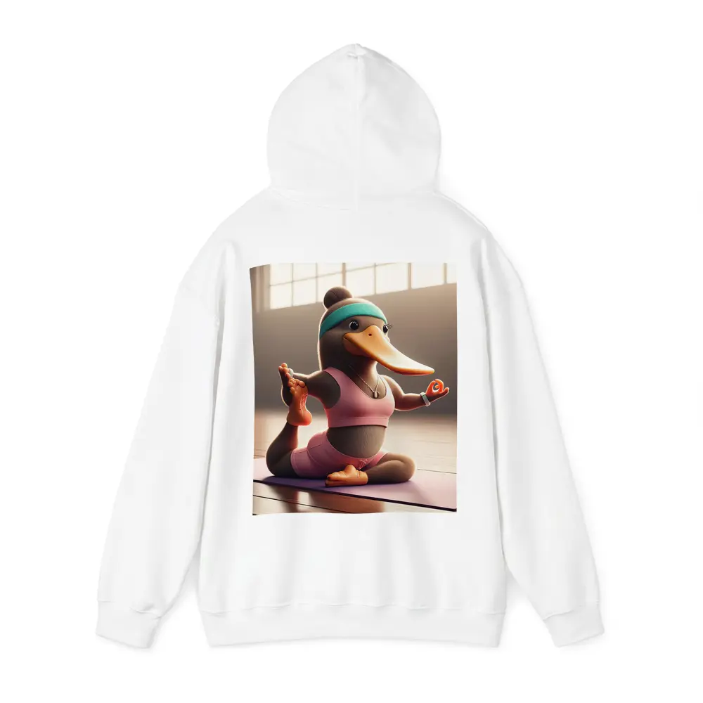 Cartoon Platypus Doing Yoga Pose – Hoodies