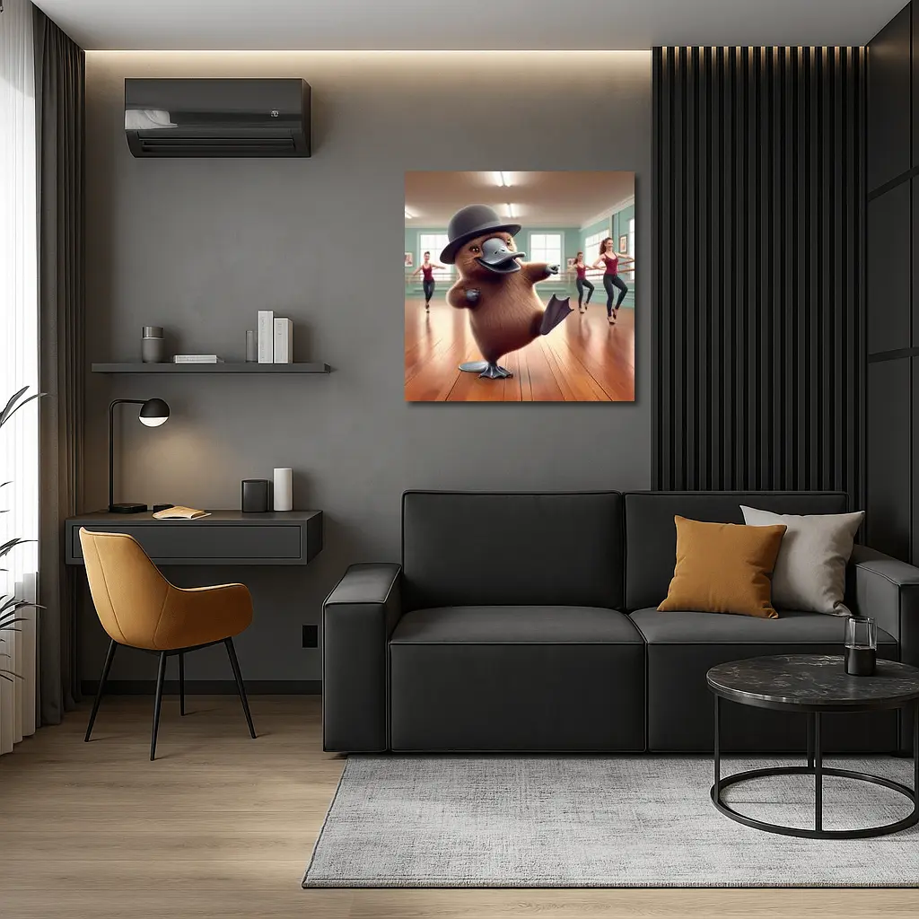 Platypus Dancing Bowler Hat Ballet Studio – Wall Art