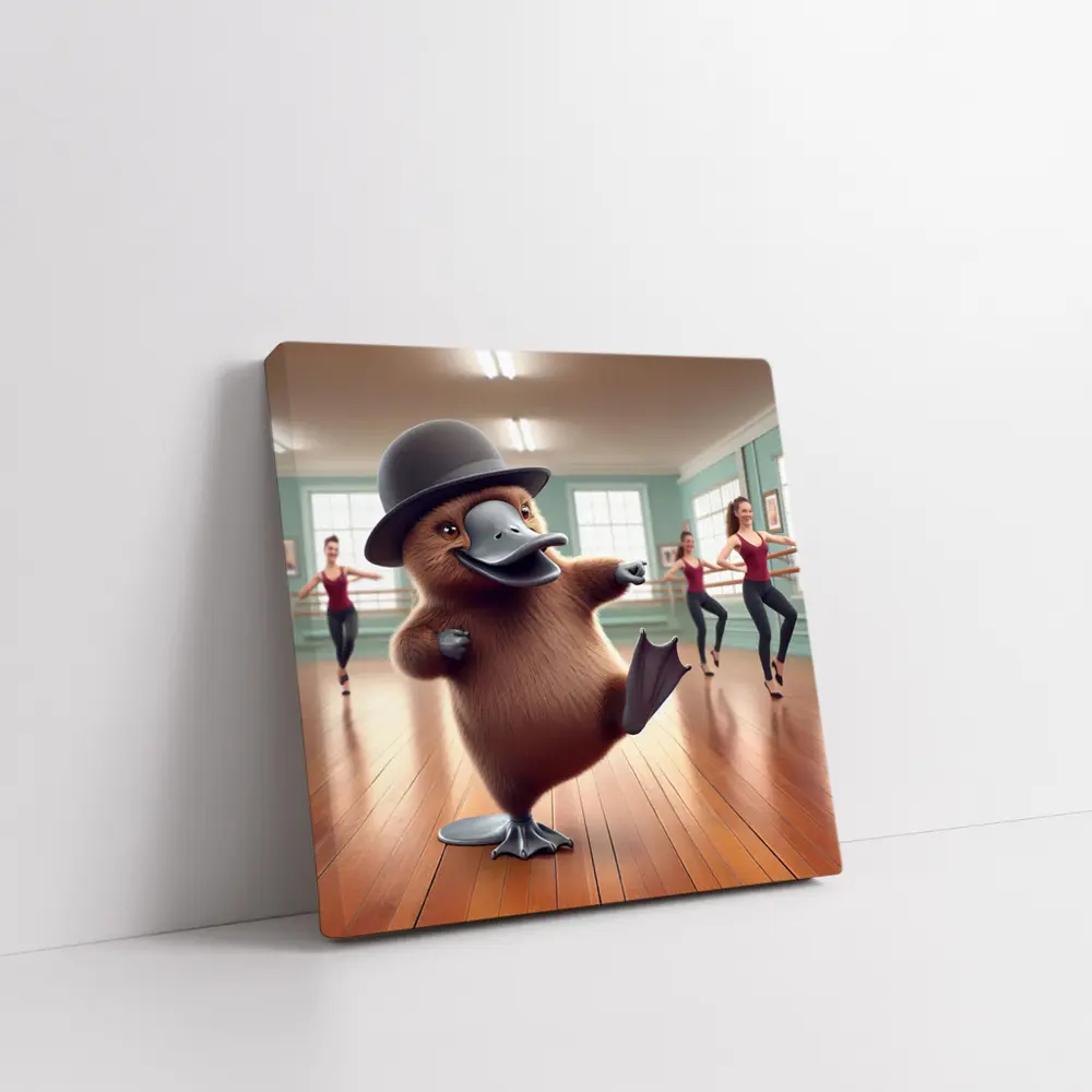 Platypus Dancing Bowler Hat Ballet Studio – Wall Art