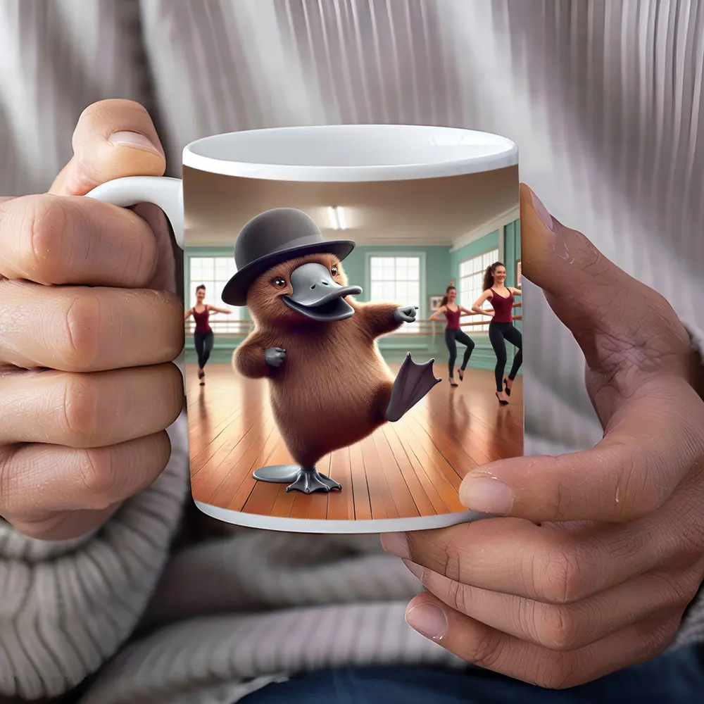 Platypus Dancing Bowler Hat Ballet Studio – Mugs