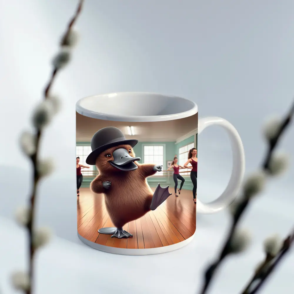 Platypus Dancing Bowler Hat Ballet Studio – Mugs