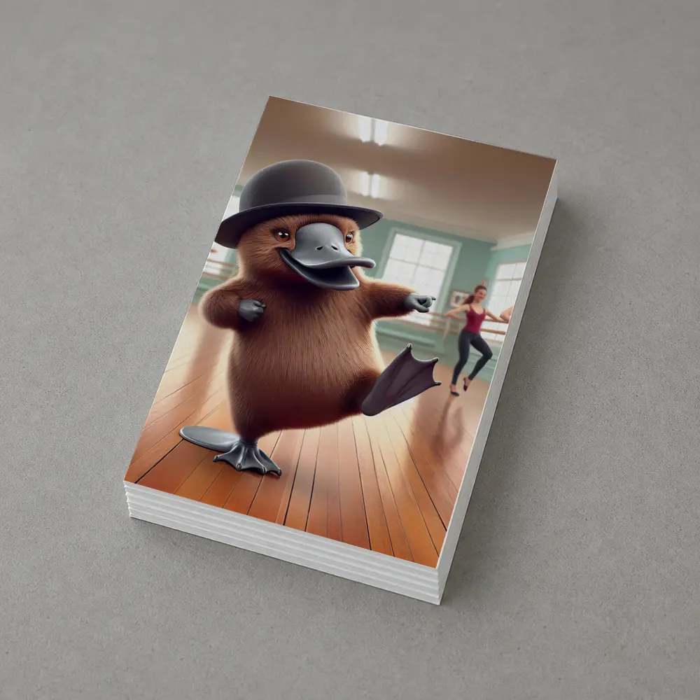Platypus Dancing Bowler Hat Ballet Studio – Postcards