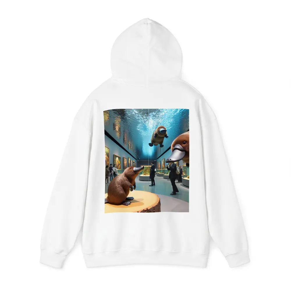 Platypus Art Gallery Museum Aquarium Scene – Hoodies