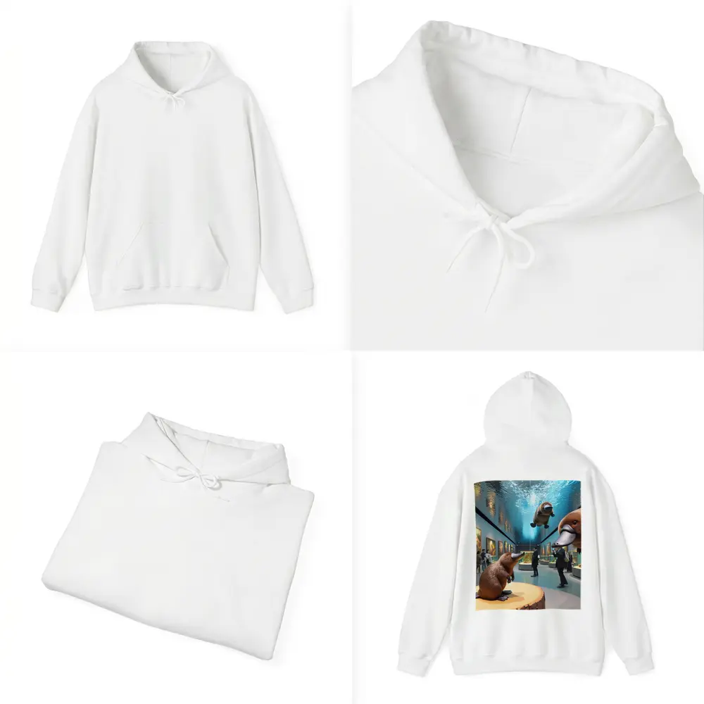 Platypus Art Gallery Museum Aquarium Scene – Hoodies