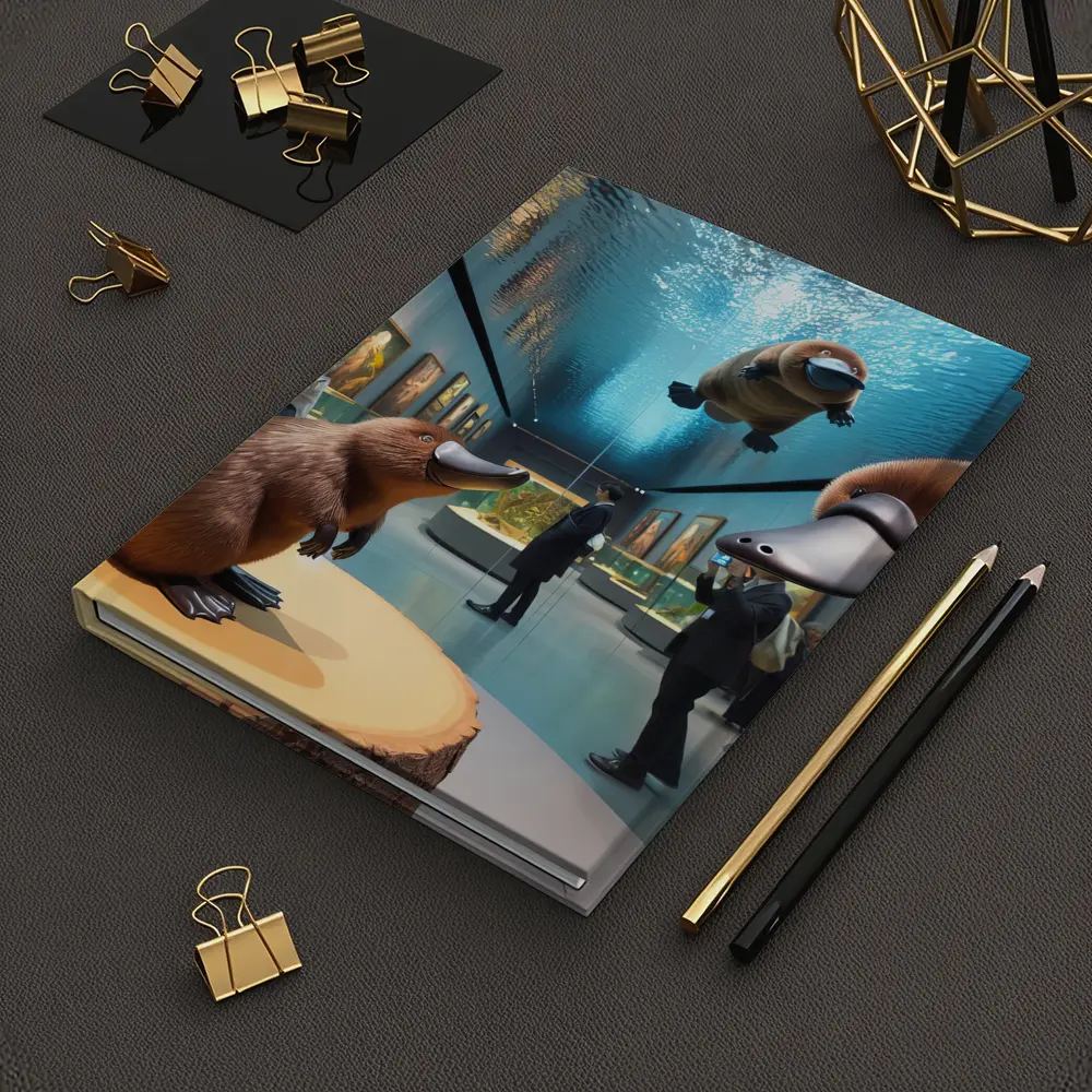 Platypus Art Gallery Museum Aquarium Scene – Notebooks