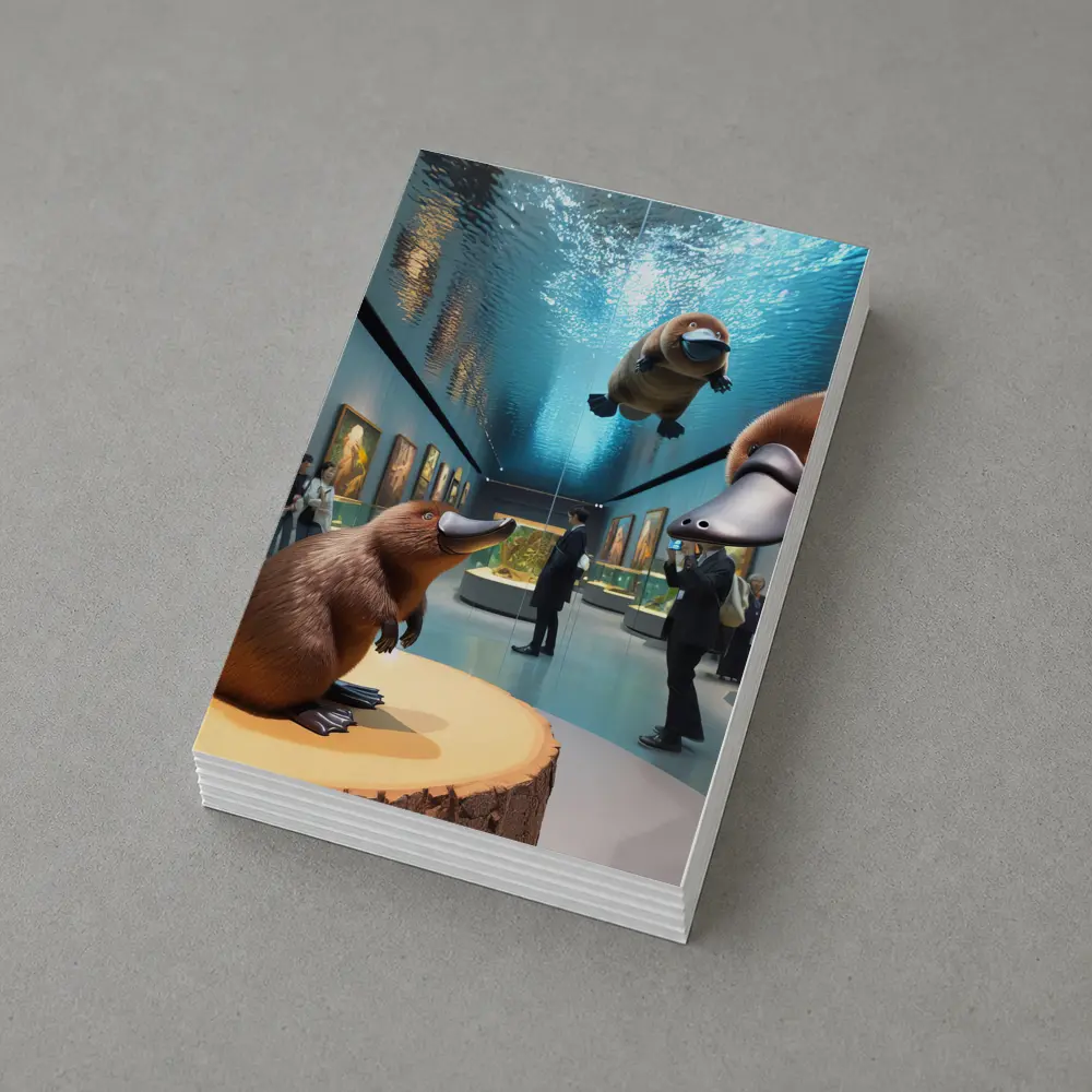 Platypus Art Gallery Museum Aquarium Scene – Postcards