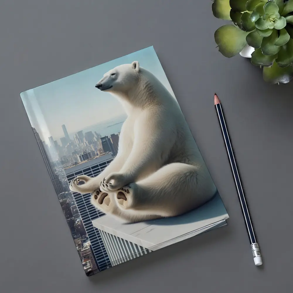 Polar Bear Meditating Over New York City – Notebooks