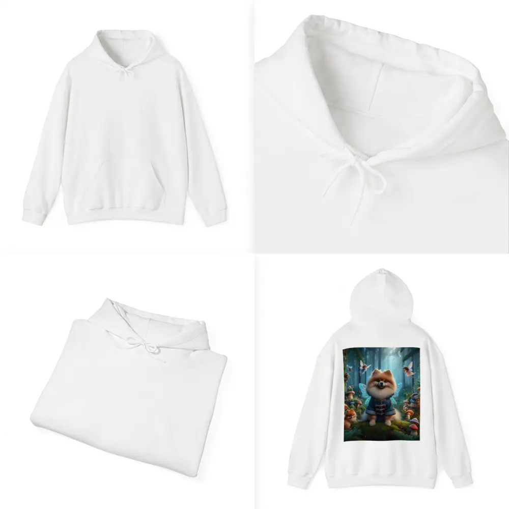 Pomeranian Fairy Wings Enchanted Mushroom Forest – Hoodies
