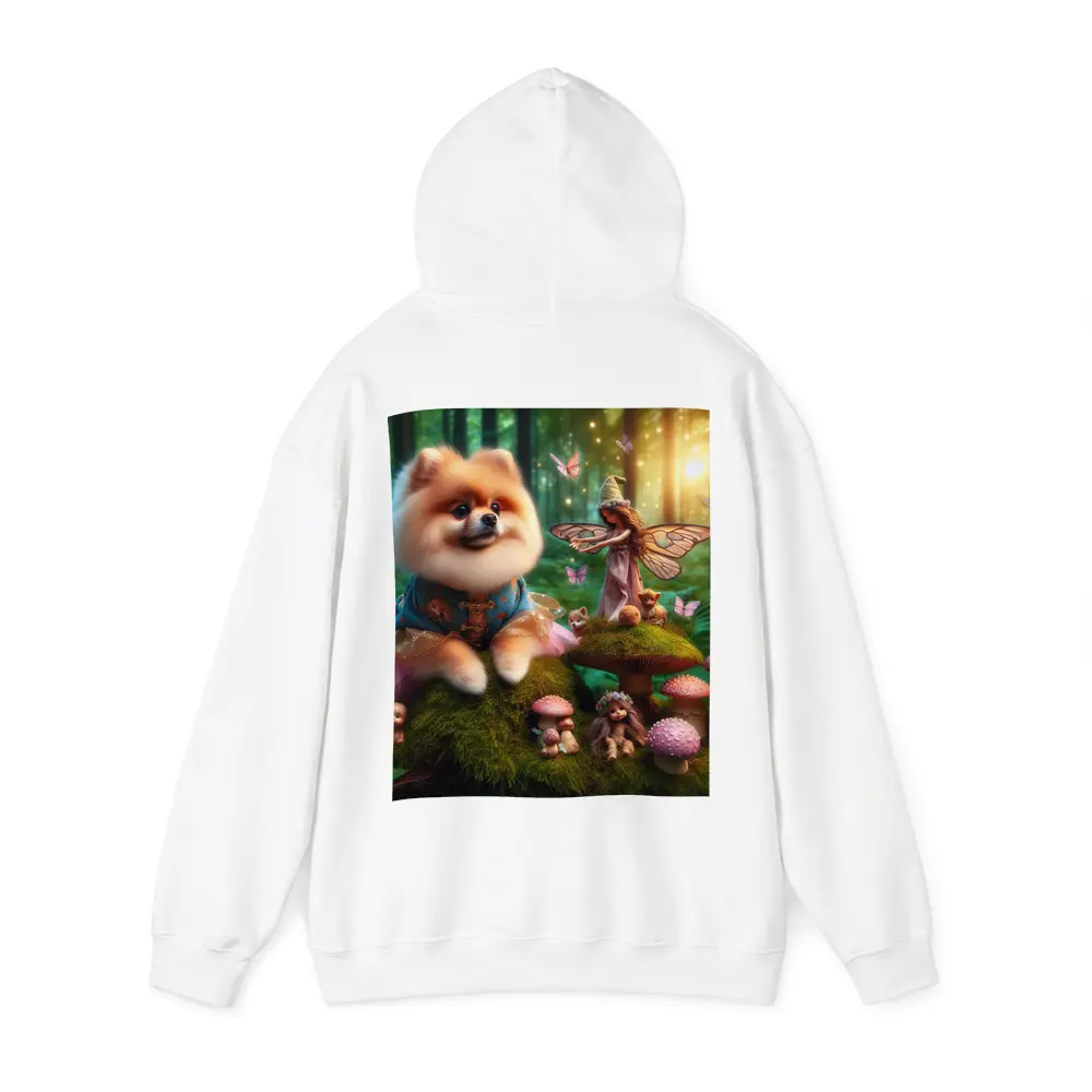 Pomeranian Dog Fairy Forest Fantasy Scene – Hoodies