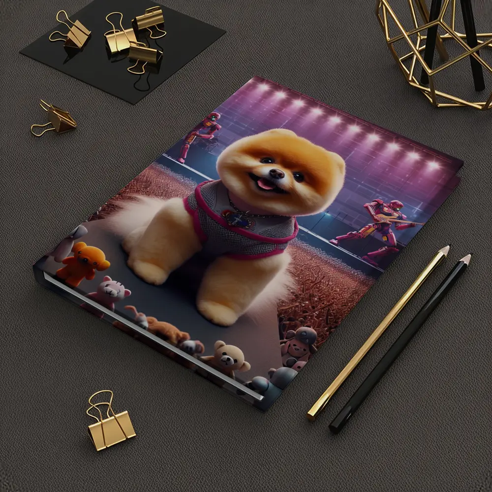 Pomeranian Dog Rocking Concert Stage Show – Notebooks