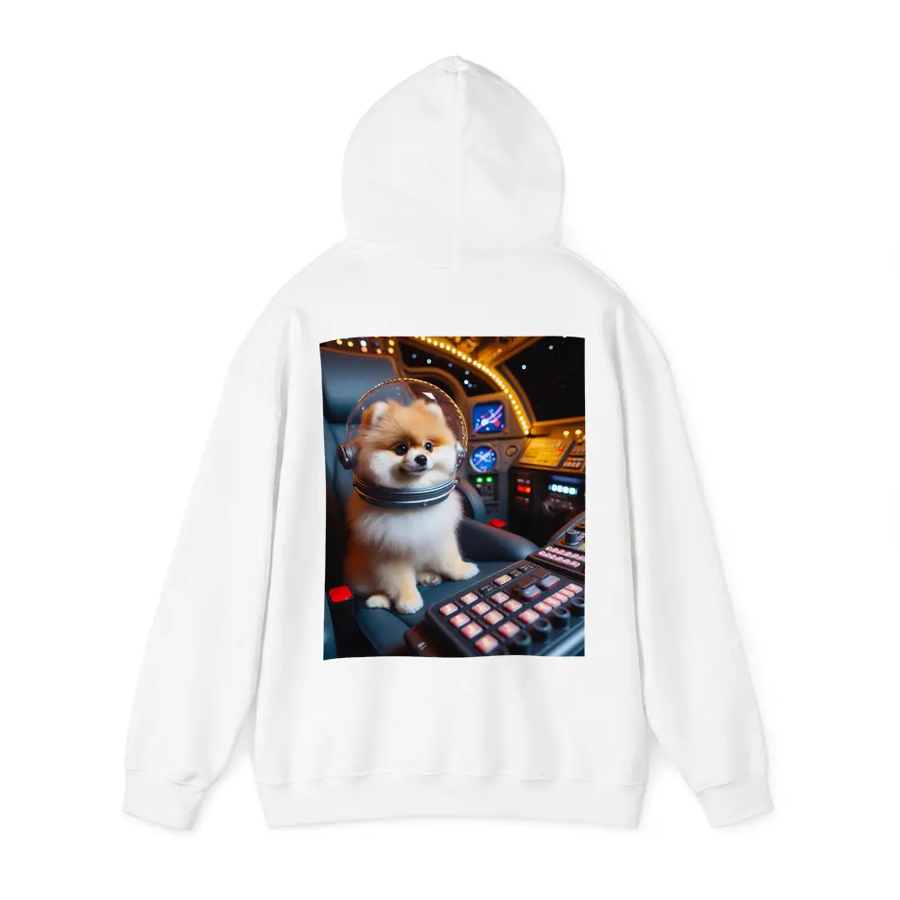 Pomeranian Astronaut Dog Space Cockpit – Hoodies