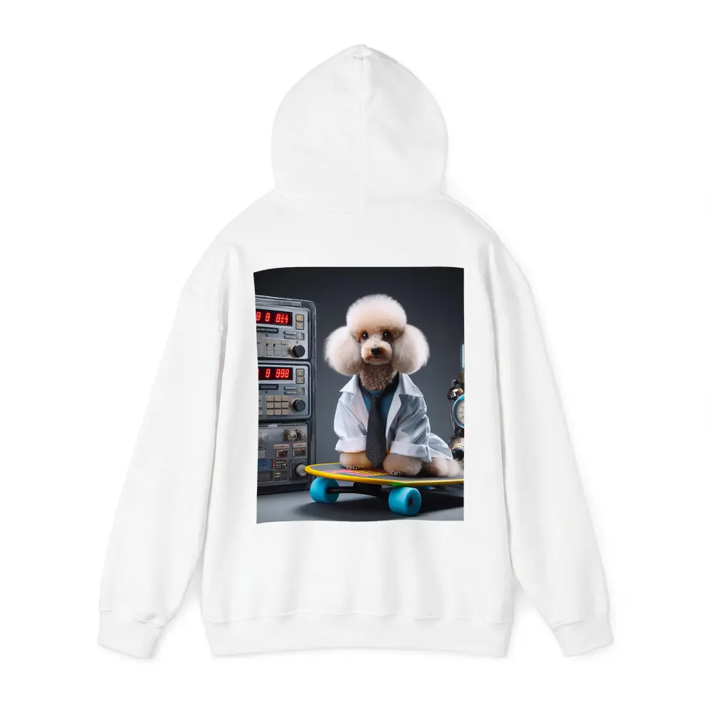 Poodle Scientist Wearing Lab Coat Skateboard – Hoodies