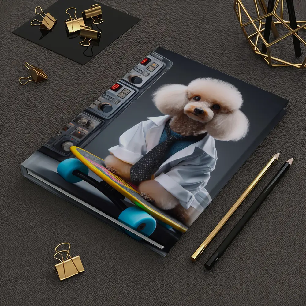 Poodle Scientist Wearing Lab Coat Skateboard – Notebooks