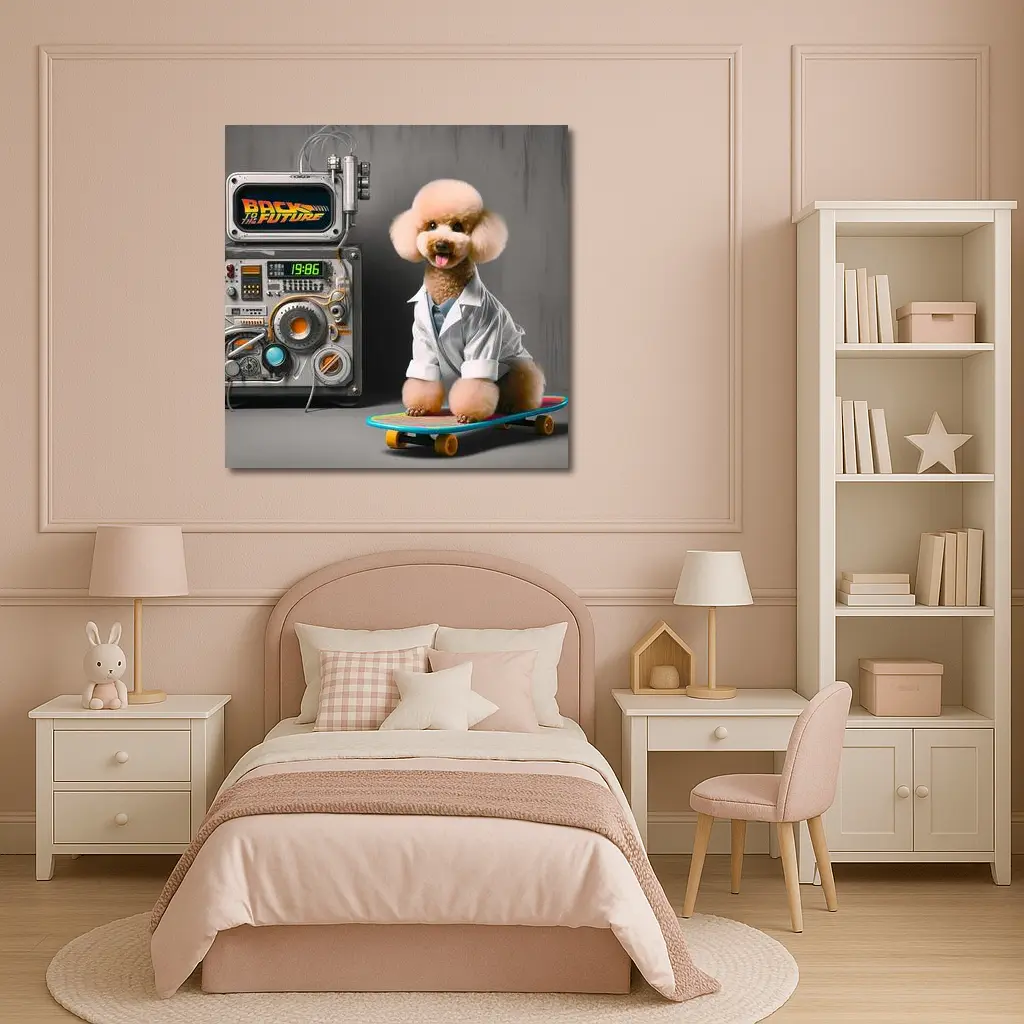 Poodle Doctor Back To The Future – Wall Art