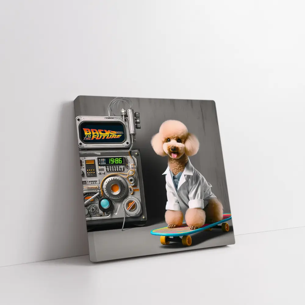 Poodle Doctor Back To The Future – Wall Art