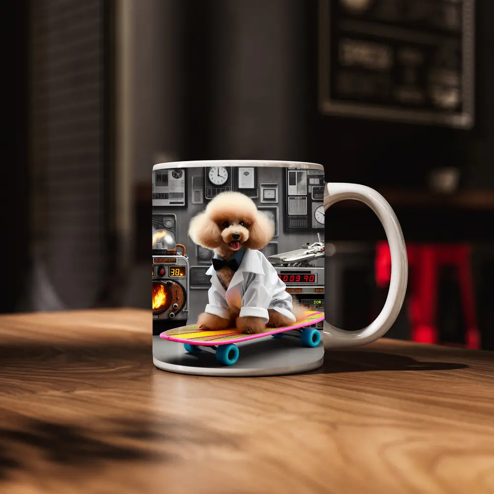 Poodle Dog Scientist Lab Hoverboard Skateboard – Mugs