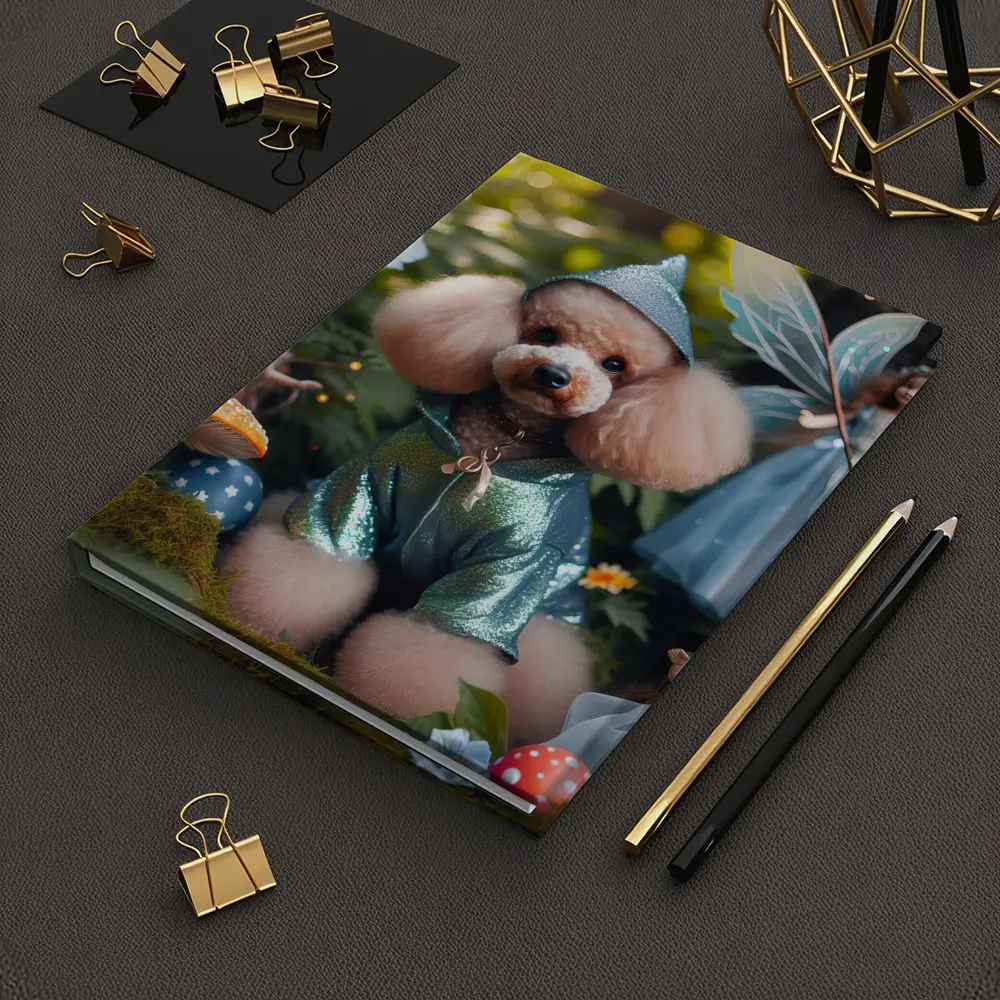 Poodle Dog Fairy Forest Fantasy Scene – Notebooks