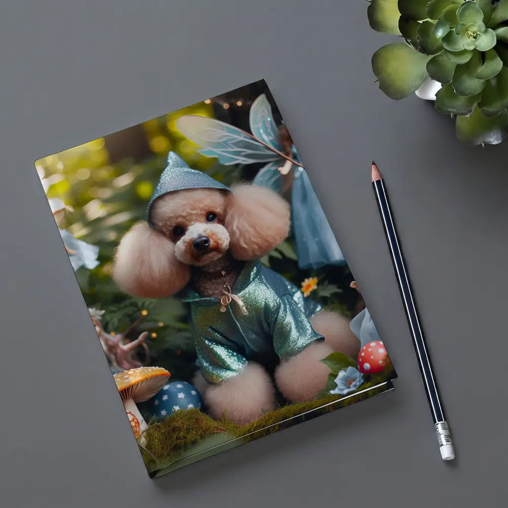 Poodle Dog Fairy Forest Fantasy Scene – Notebooks