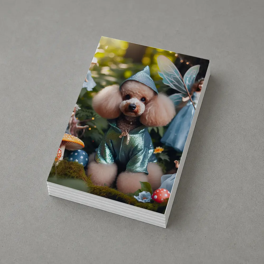 Poodle Dog Fairy Forest Fantasy Scene – Postcards