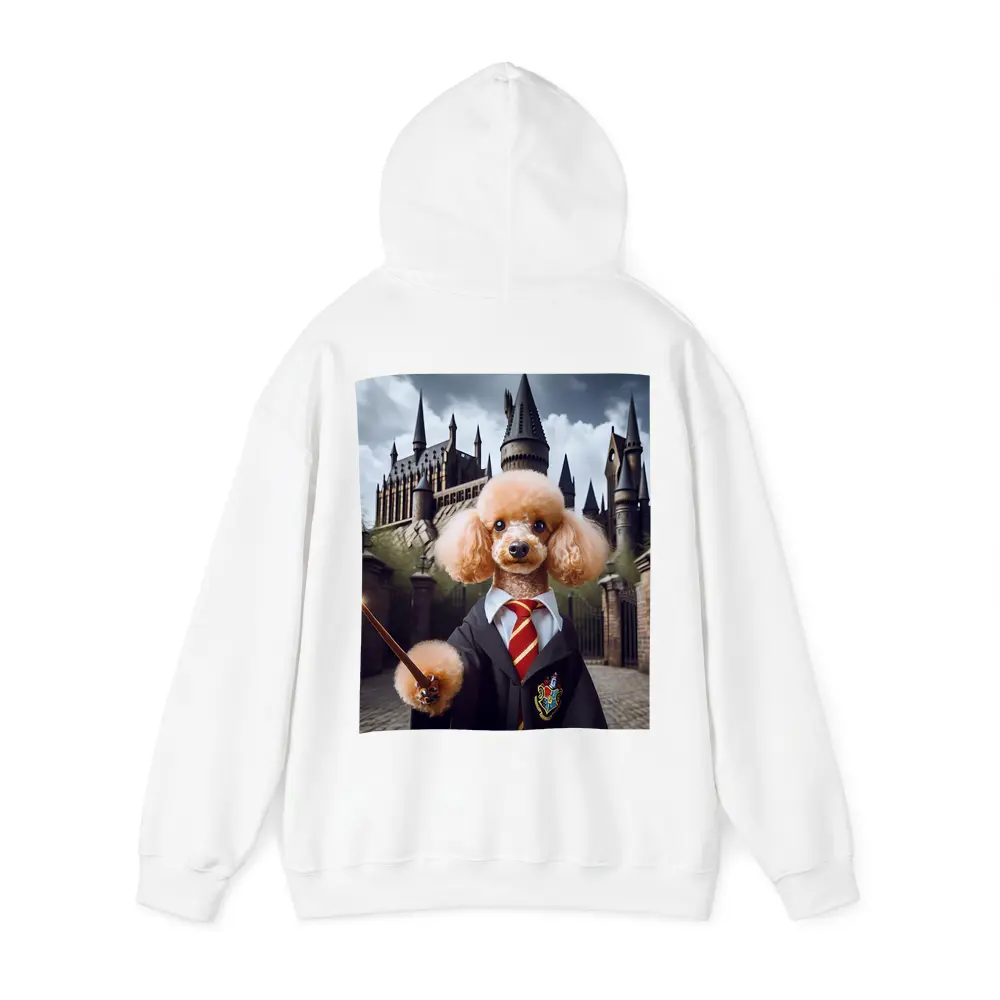 Poodle Wizard Hogwarts Castle Fantasy Art – Hoodies