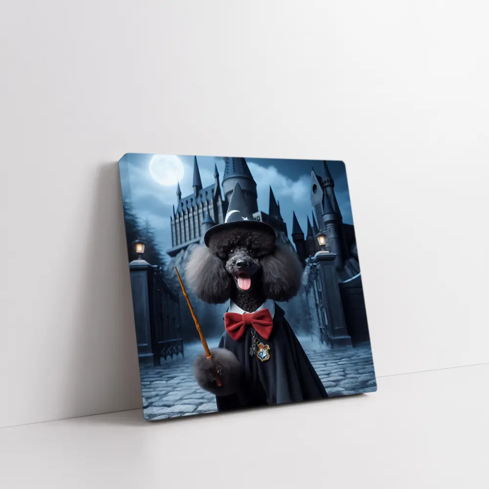 Poodle Wizard Dog at Magic Castle – Wall Art