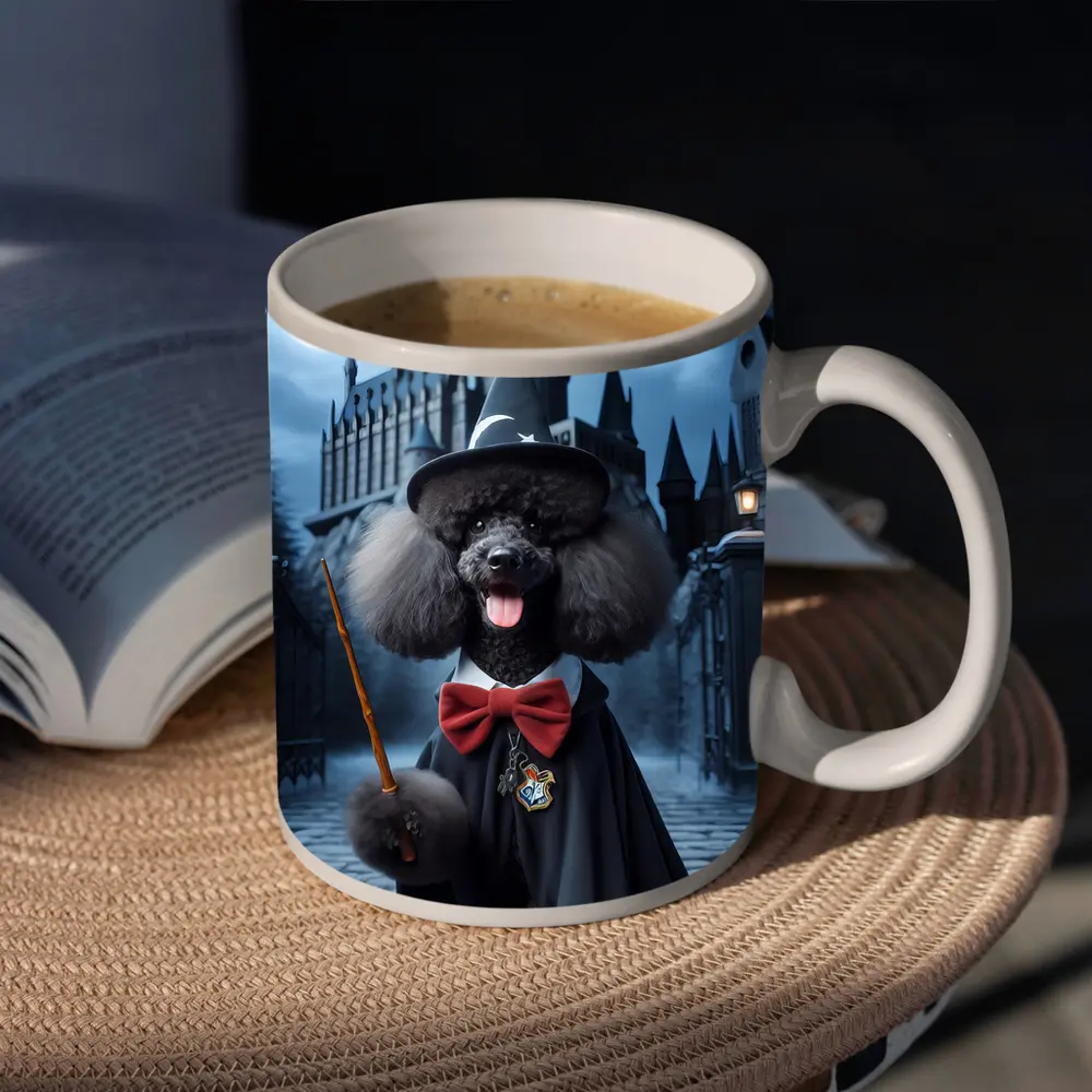 Poodle Wizard Dog at Magic Castle – Mugs