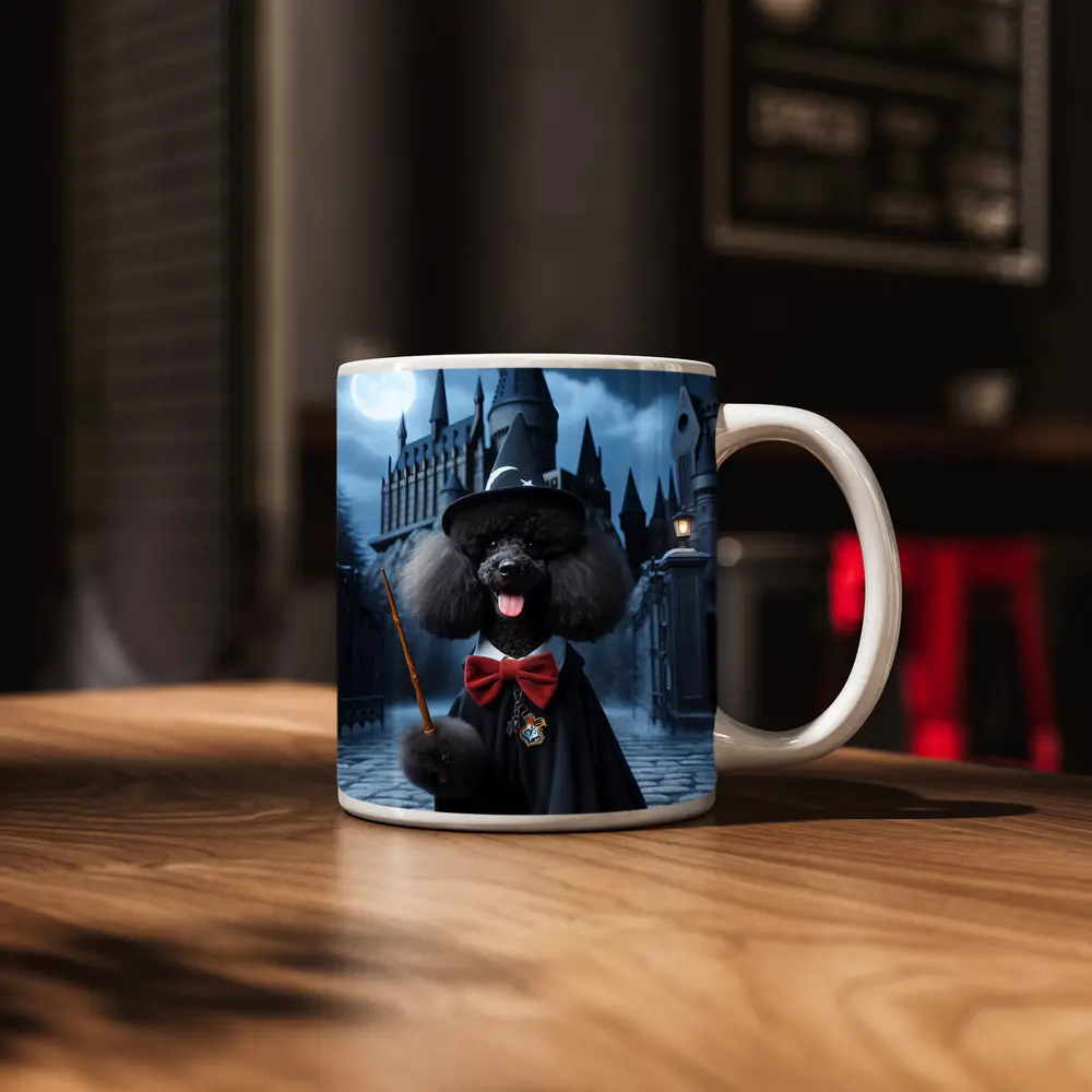 Poodle Wizard Dog at Magic Castle – Mugs
