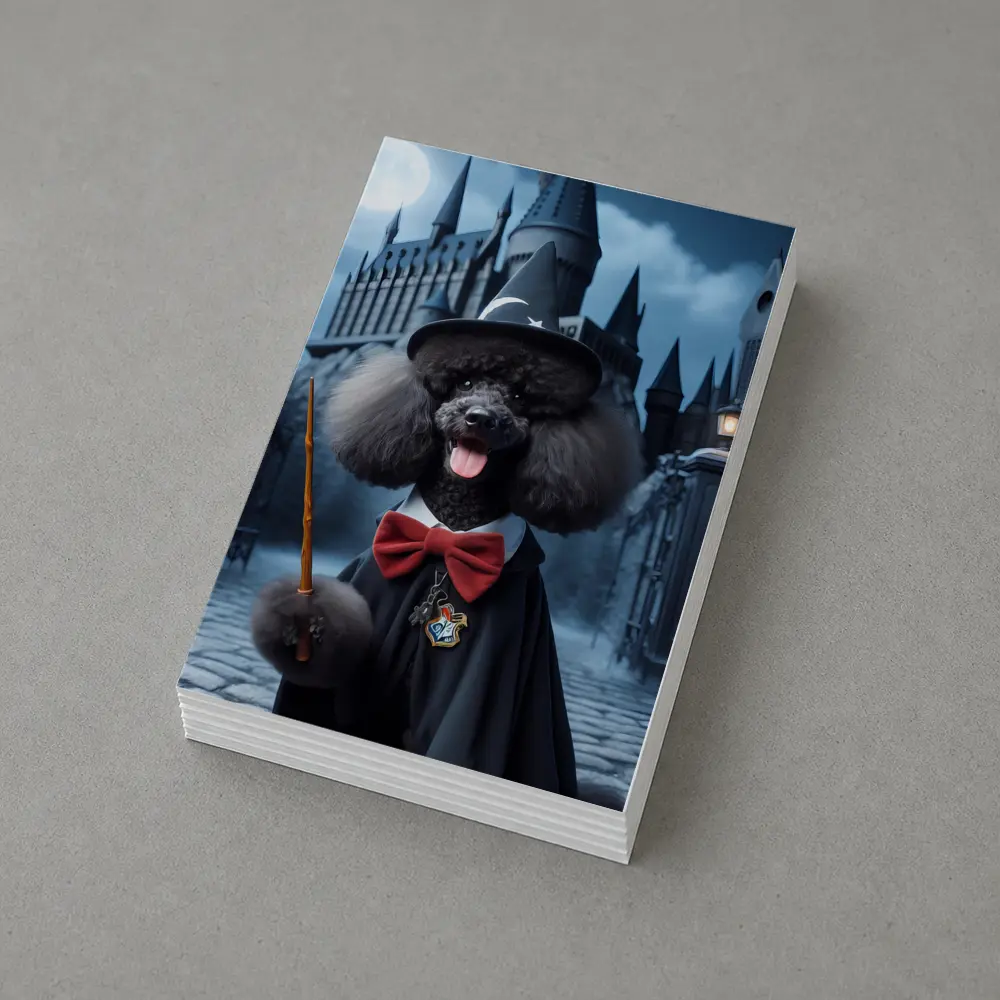 Poodle Wizard Dog at Magic Castle – Postcards