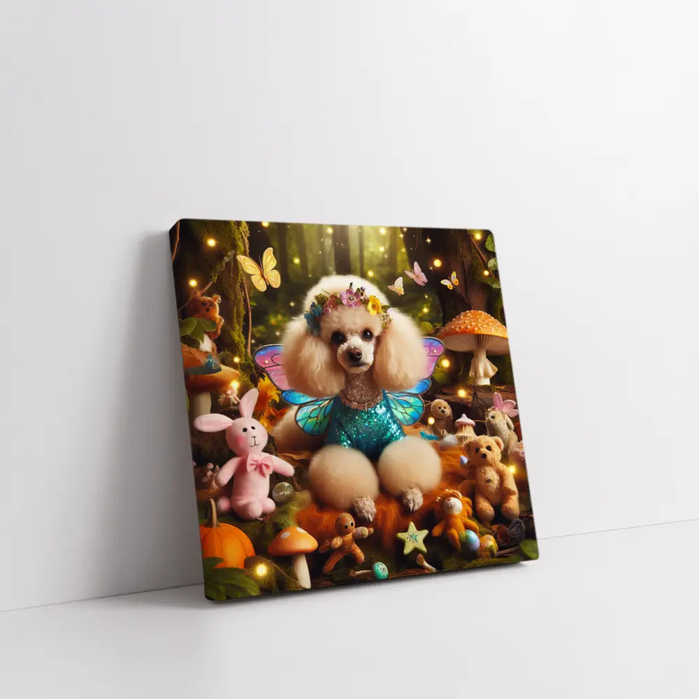 Poodle Fairy Wings Enchanted Forest Fantasy – Wall Art