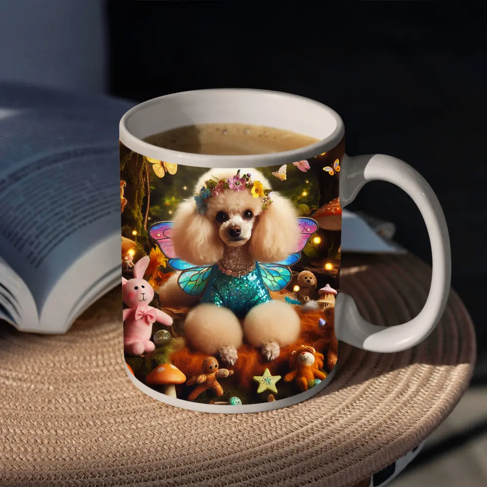 Poodle Fairy Wings Enchanted Forest Fantasy – Mugs