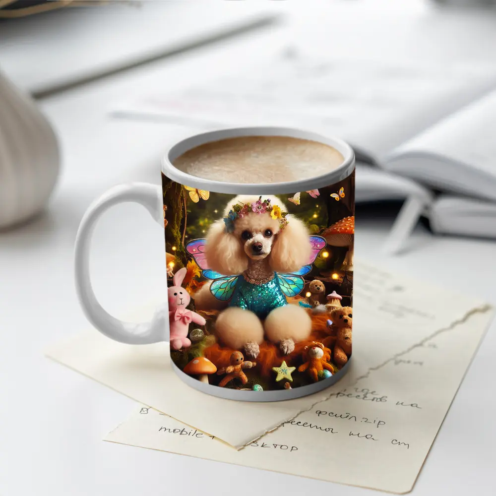 Poodle Fairy Wings Enchanted Forest Fantasy – Mugs
