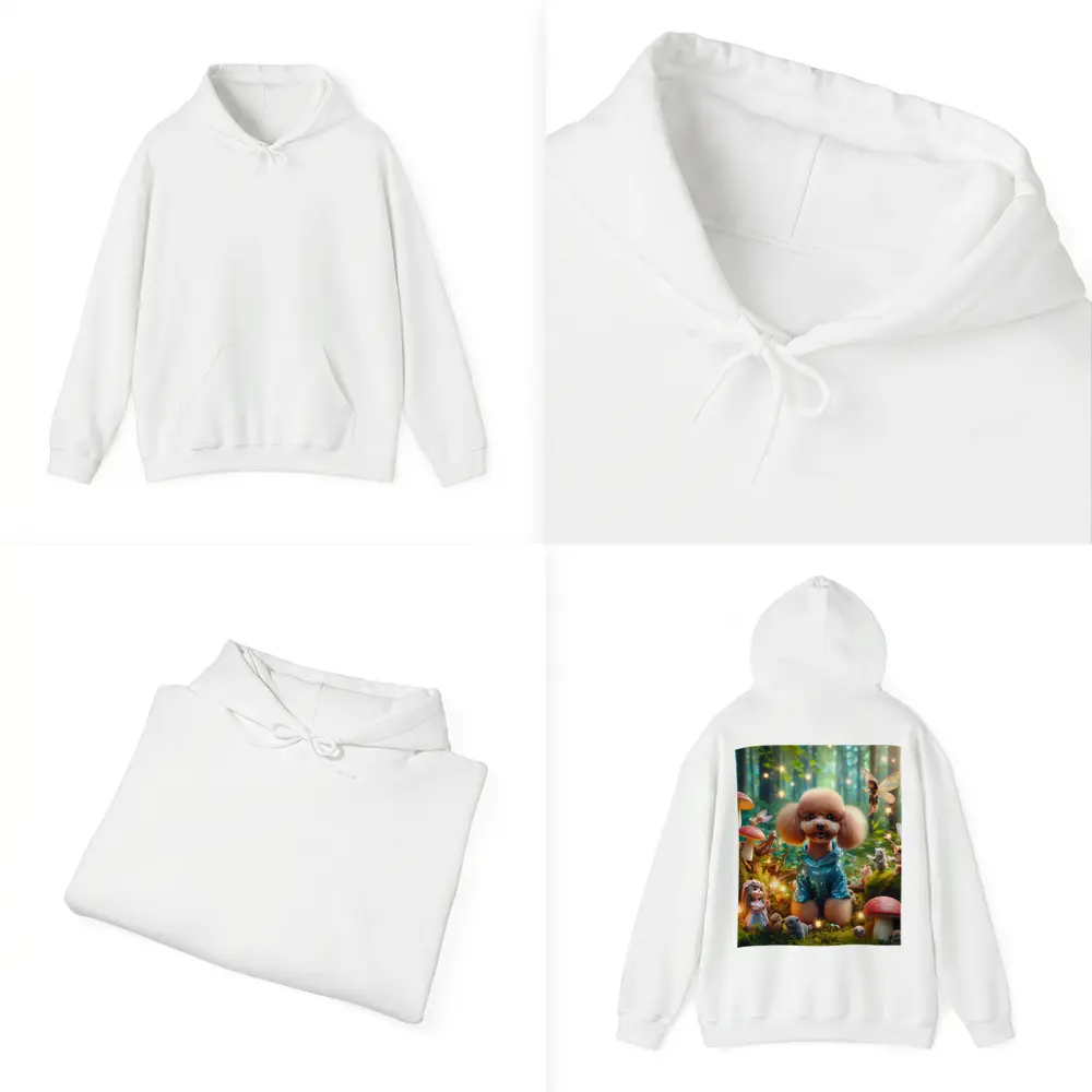 Poodle Dog Fairy Forest Fantasy Scene – Hoodies
