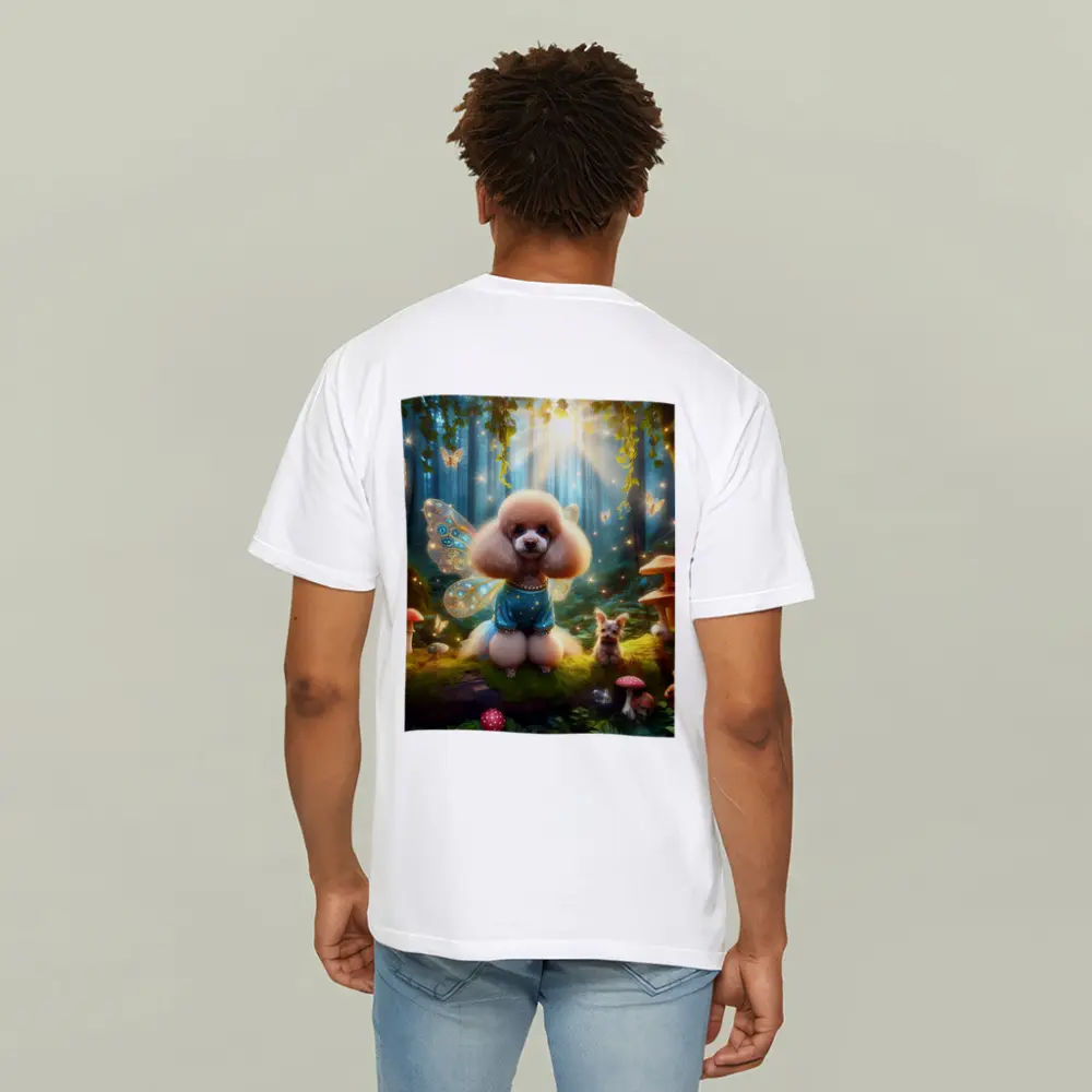 Fairy Poodle Dog Enchanted Forest Scene – T-Shirts