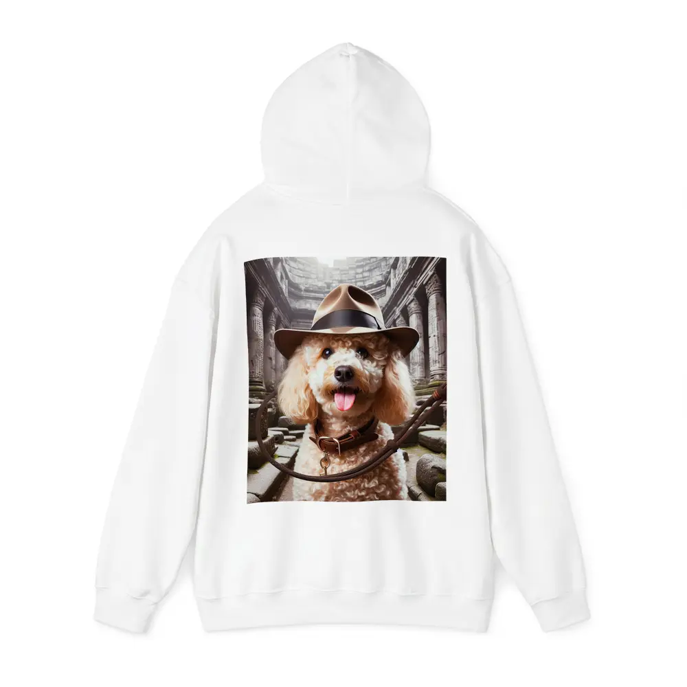Poodle Explorer Hat Ancient Temple Ruins – Hoodies