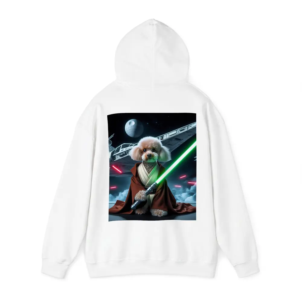 Poodle Jedi Knight Space Battle Scene – Hoodies