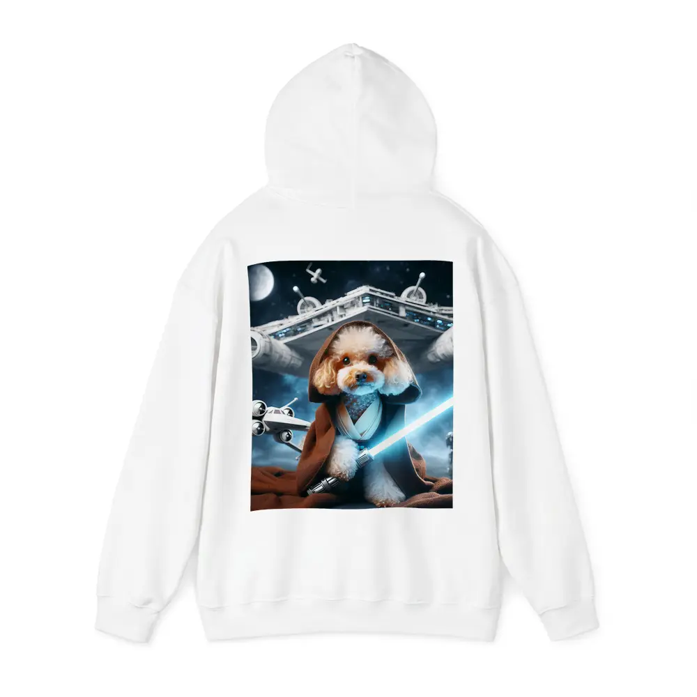 Poodle Jedi Knight Space Battle Scene – Hoodies