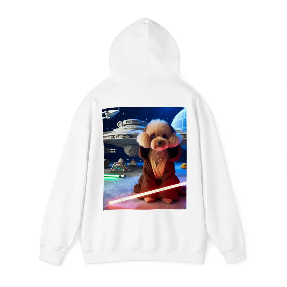 Poodle Jedi Space Galaxy Lightsaber Art – Hoodies