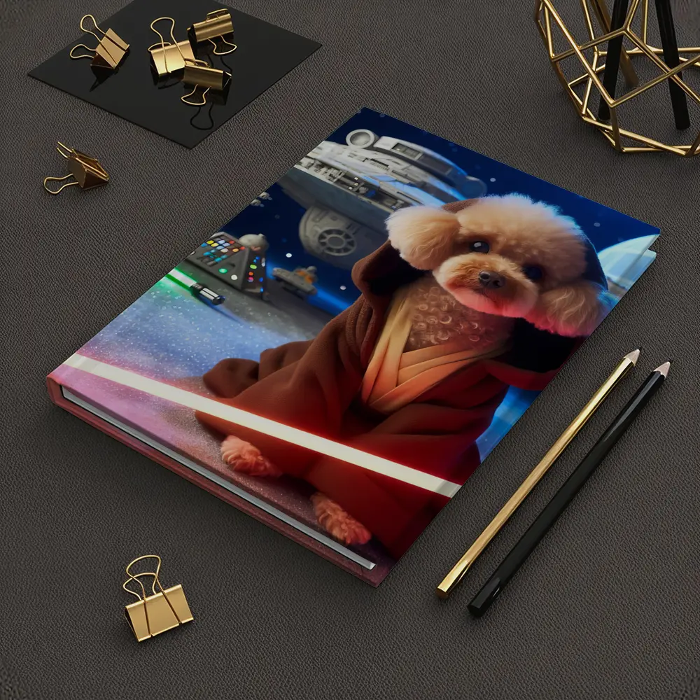 Poodle Jedi Space Galaxy Lightsaber Art – Notebooks